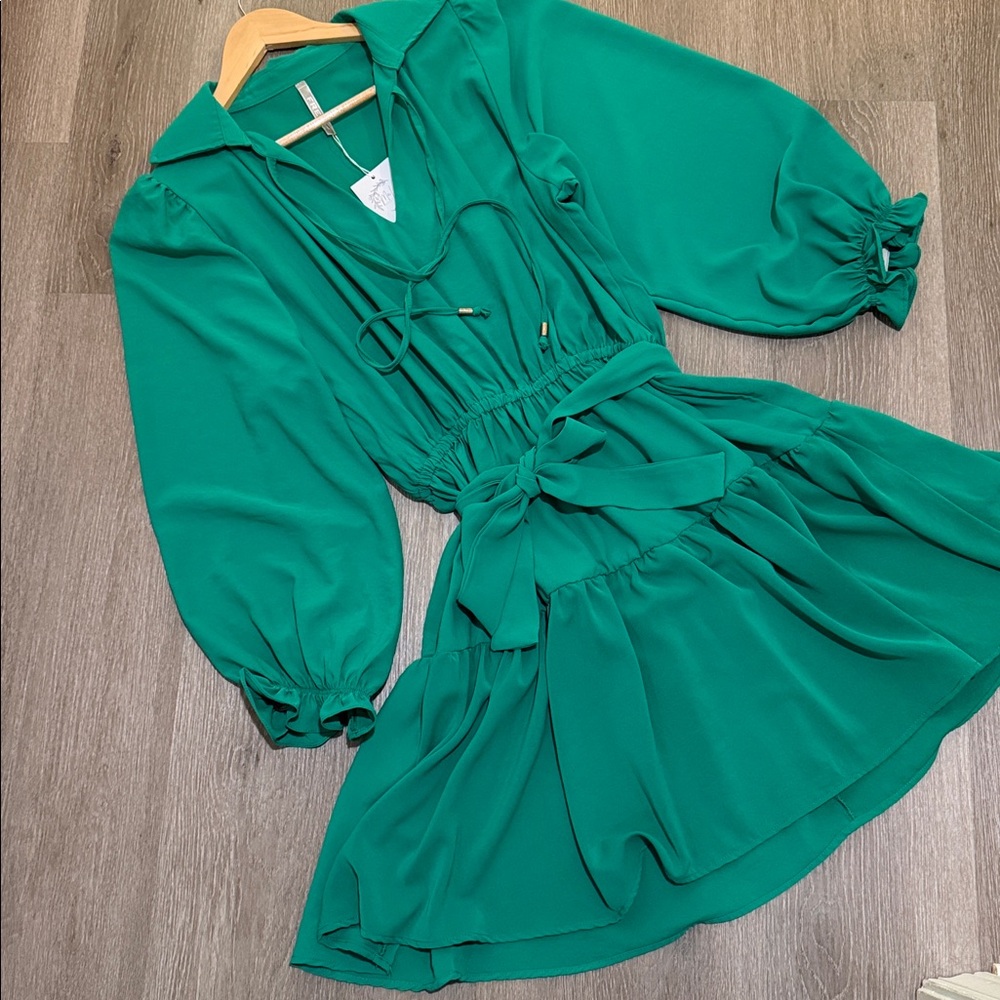 Green short Dress